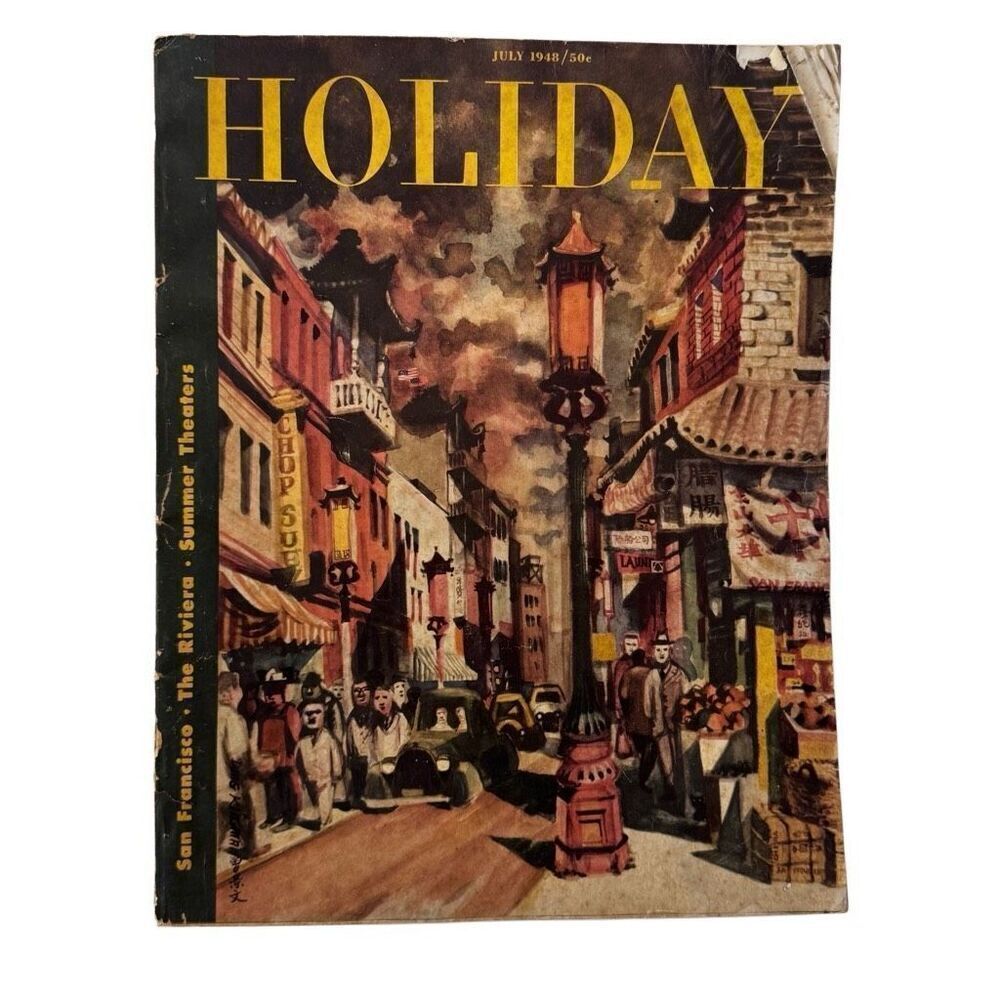 Holiday Magazine July 1948 San Francisco The Riviera Vintage Advertising